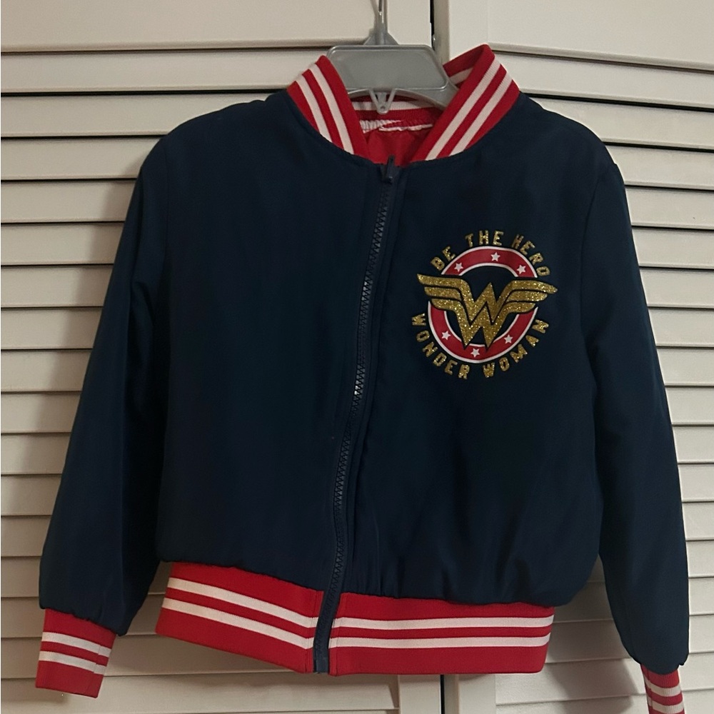 Wonder Woman Kids Jacket - Navy and Red